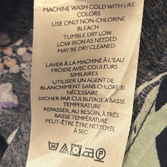 Anthropologie Maeve floral Bubble-Sleeve Blouse sz 3X--SOLD OUT on Anthro site - Picture 12 of 13